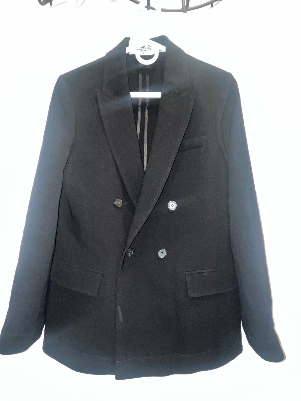 M.M. Lafleur Black oversized Double-Breasted Women’s  Blazer